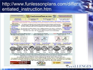 http://www.funlessonplans.com/differentiated_instruction.htm 