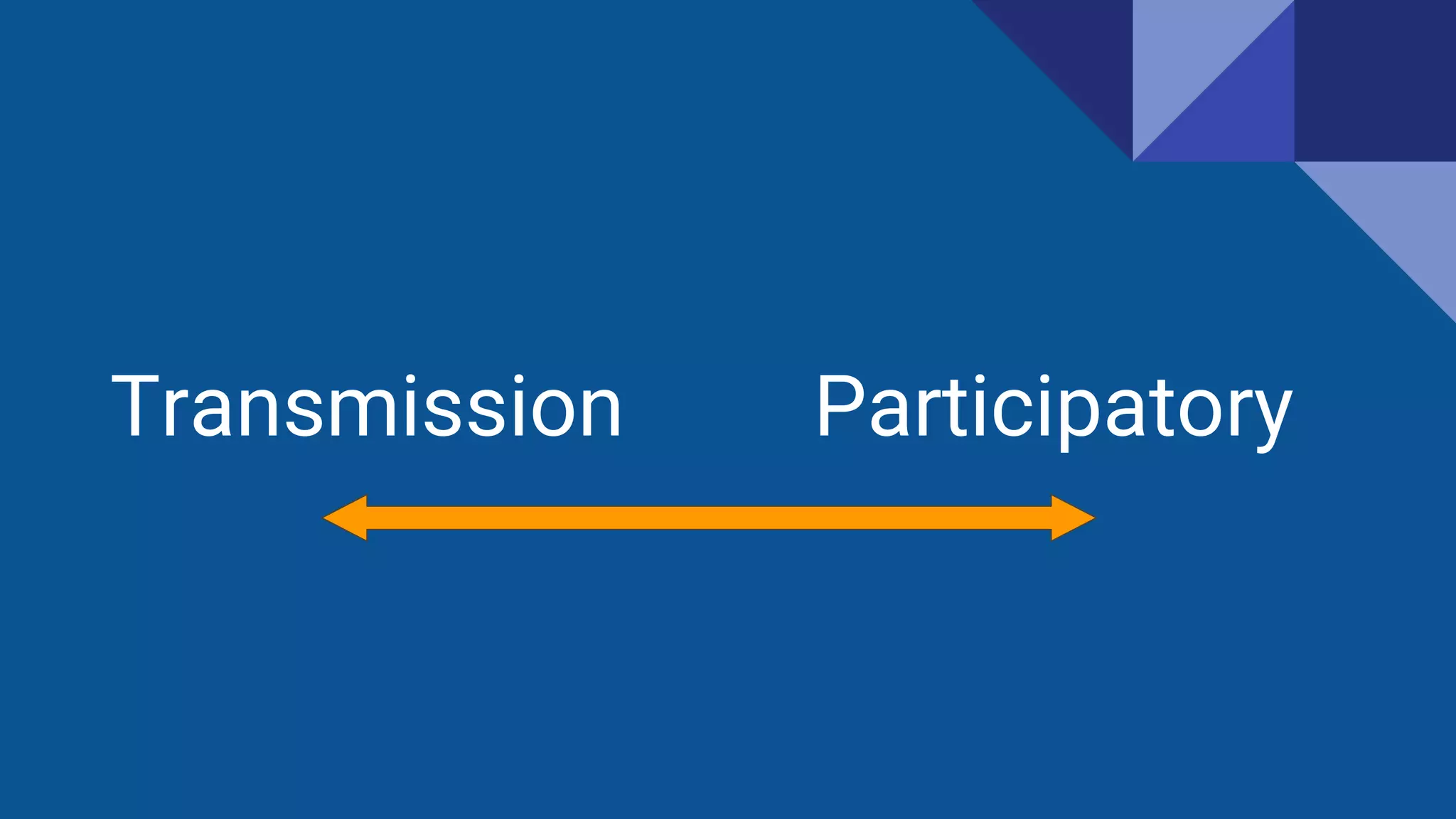 Transmission Participatory
 