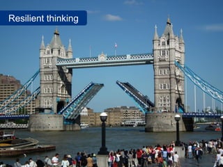 Resilient thinking
www.flickr.com/photos/stewartmorris/5743763864
 