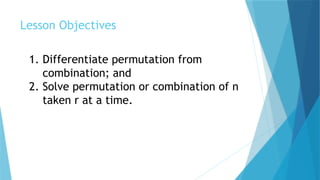 Differentiate Permutation from combination [Autosaved].pptx