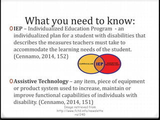 Differentiating for students with special needs | PPTX