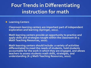 Differentiating instruction | PPTX