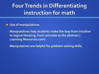 Differentiating instruction | PPTX