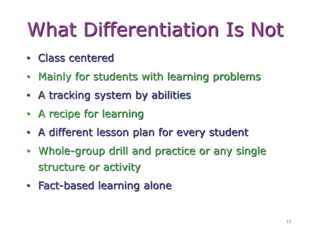 Differentiating Instruction | PPT