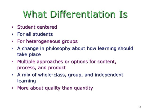 Differentiating Instruction | PPT