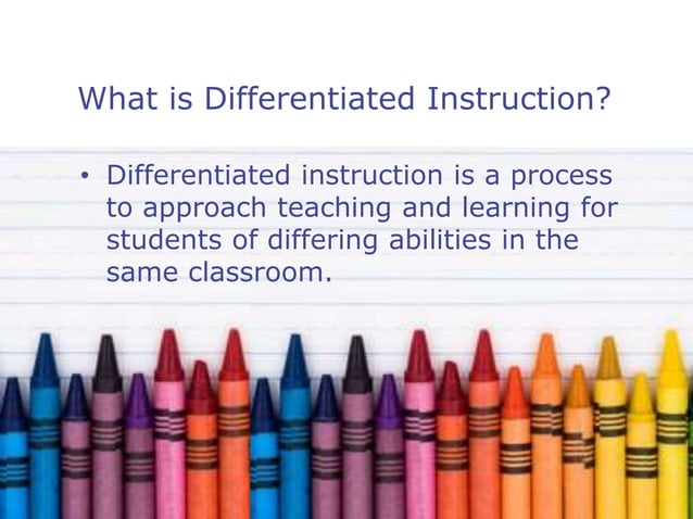 Differentiating Instruction | PPT