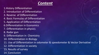 Differentiation | PPTX