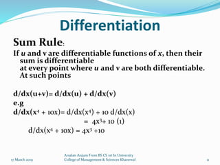 Differentiation | PPTX