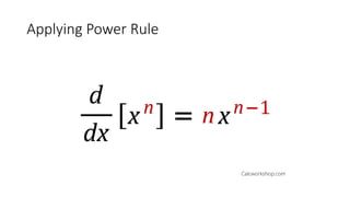 Applying Power Rule