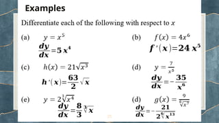Differentiation 1 - Rules For CSEC AddMath.pptx