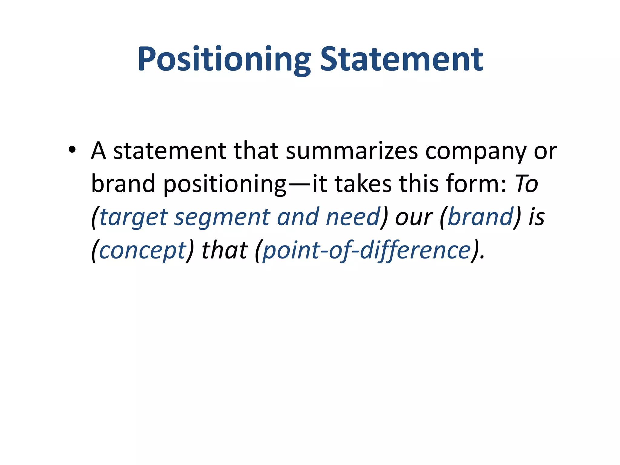 Differentiation and positioning pptx business business and finance