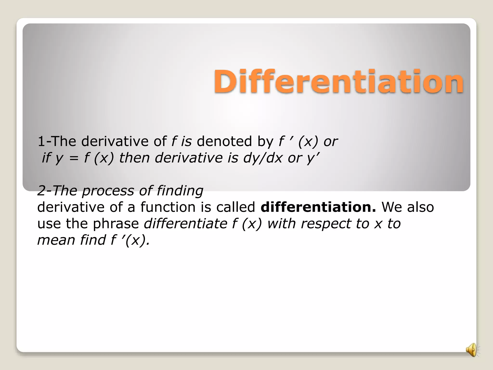 Differentiation Basics PPTX