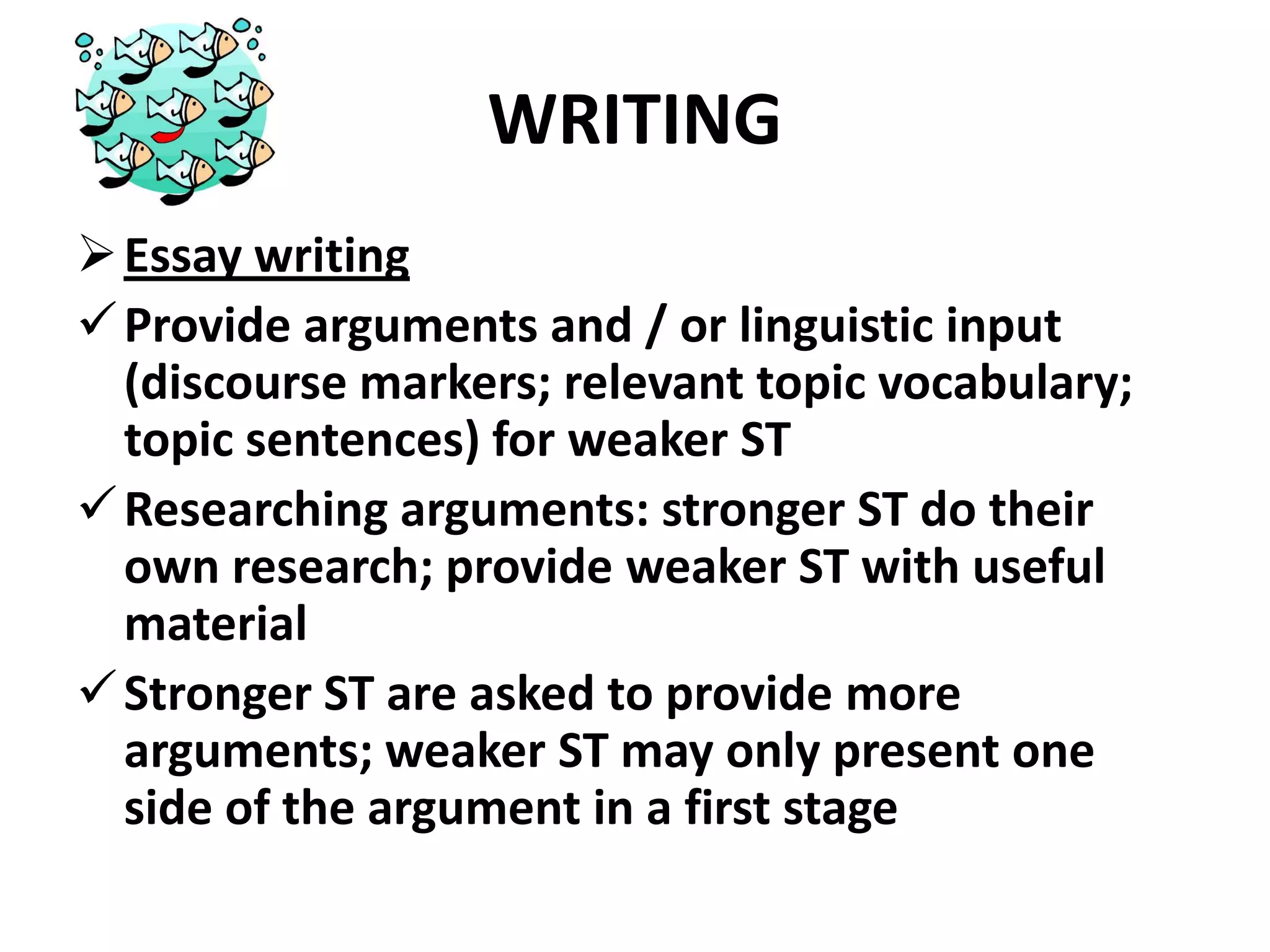 ST tick off elements in a grid or take notesREADING   How would you use / adapt the following material in order to differentiateaccording to readiness?Text: ‘Throwawaychildren ?’