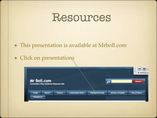 Resources

This presentation is available at Mrboll.com

Click on presentations
 