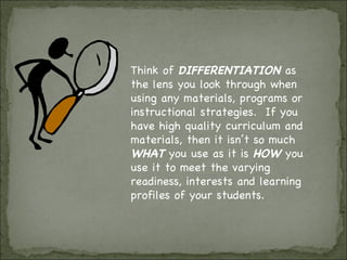 Differentiated Instruction in the Social Studies and English Classrooms ...