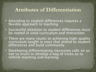 Differentiated Instruction in the Social Studies and English Classrooms ...