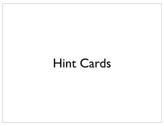 Hint Cards
 