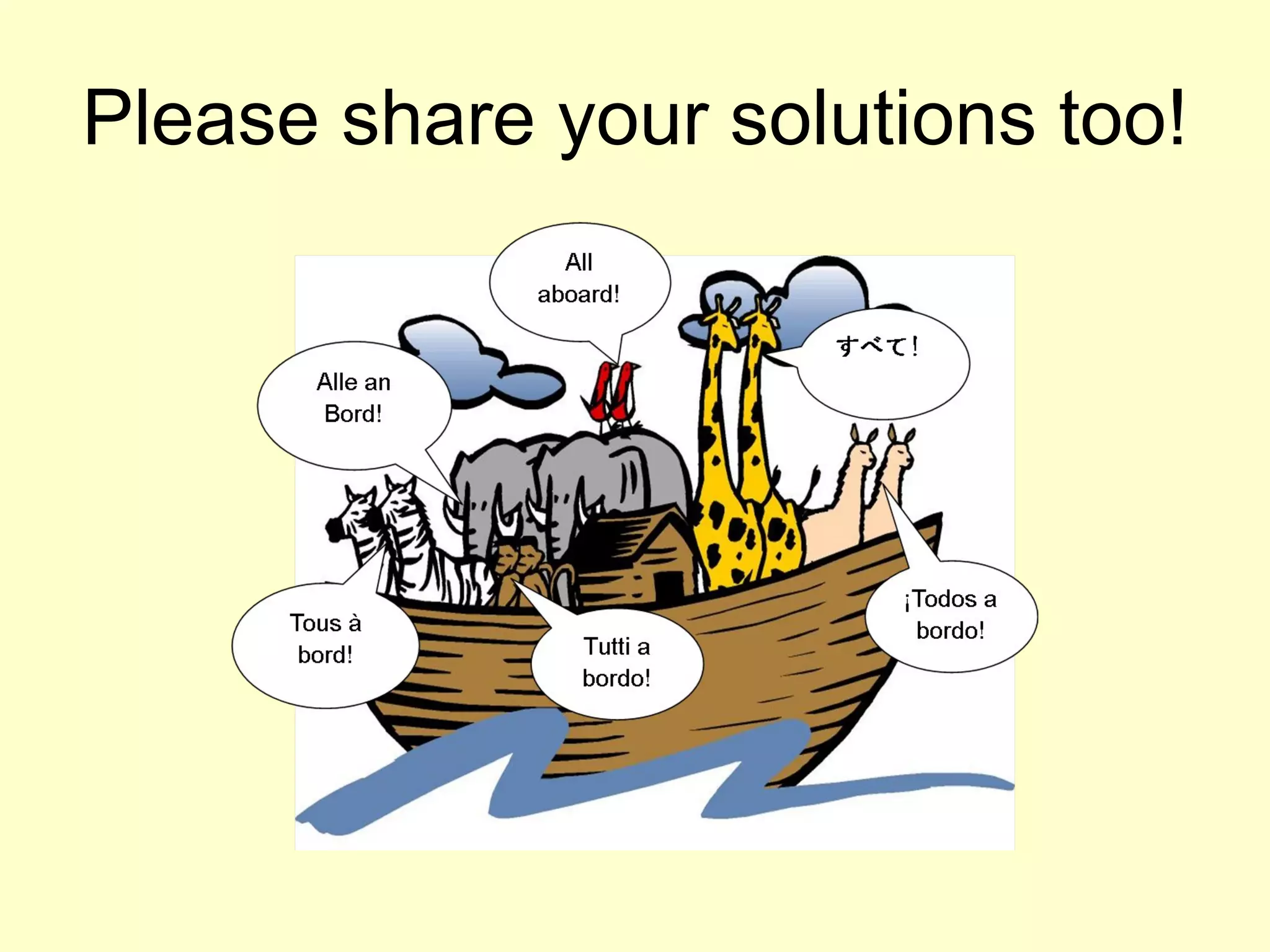 Please share your solutions too! 