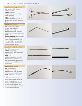 CHAPTER 1 General Instruments/Staplers 3
Name: clip-applying forceps
Alias: hemoclip appliers
Category: accessory
Use: hol...