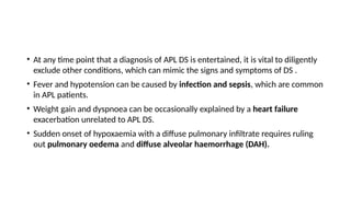 differentiation syndrome in Acute Promyelocytic Leukemia.pptx