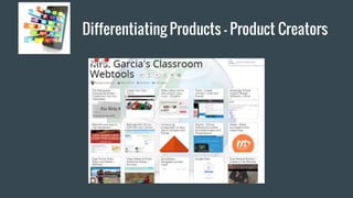 Differentiating Products - Product Creators
 