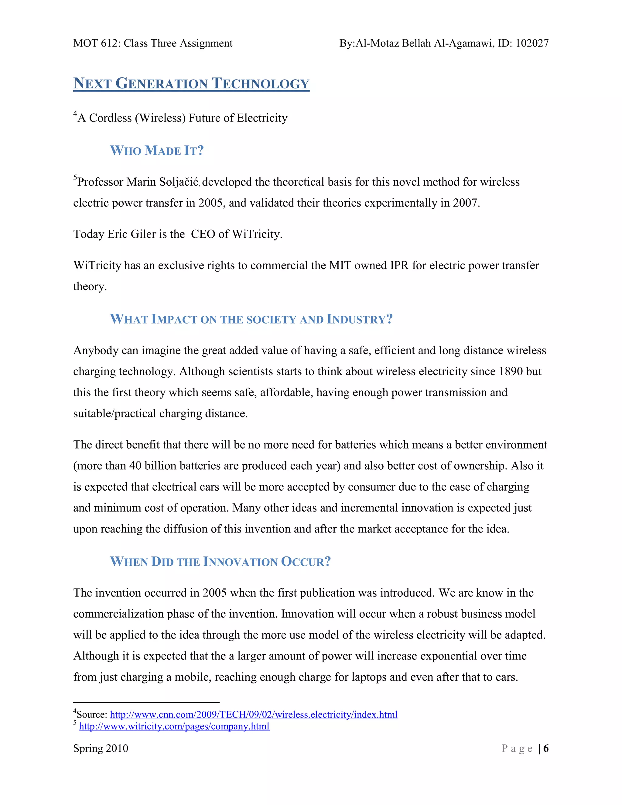 Different Types and Forms of Innovation | DOCX