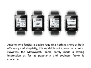Different Kinds of Smartwatches | PPSX