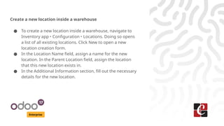 Different Location Types in odoo Inventory | PPTX