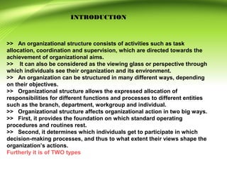 Different organisational structure | PPT