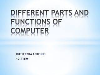 RUTH EZRA ANTONIO
12-STEM
 