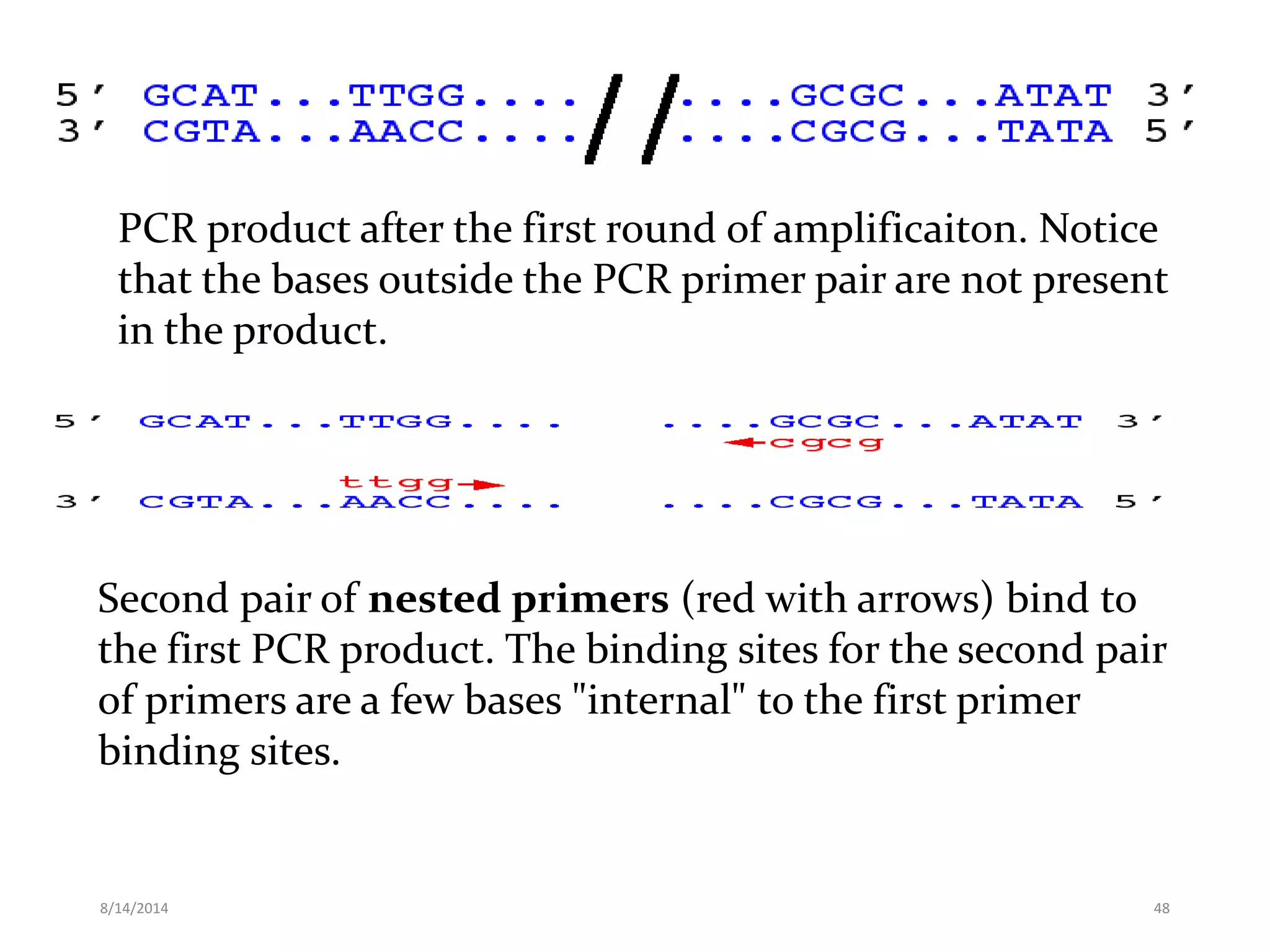 Different pcr techniques and their application | PPTX
