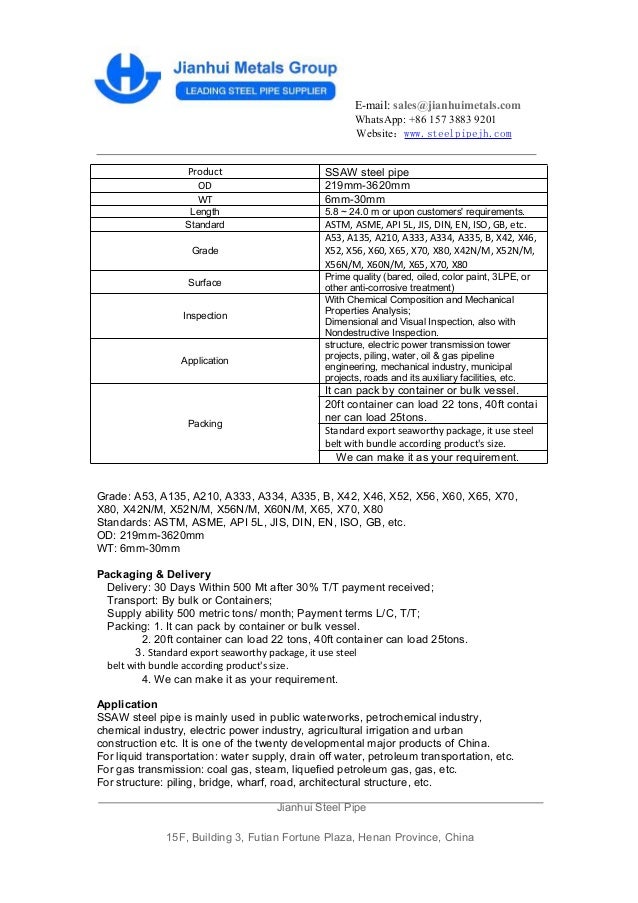 Different Performance Between Astm A6 A36 A53 Fabricated Erw Lsaw S