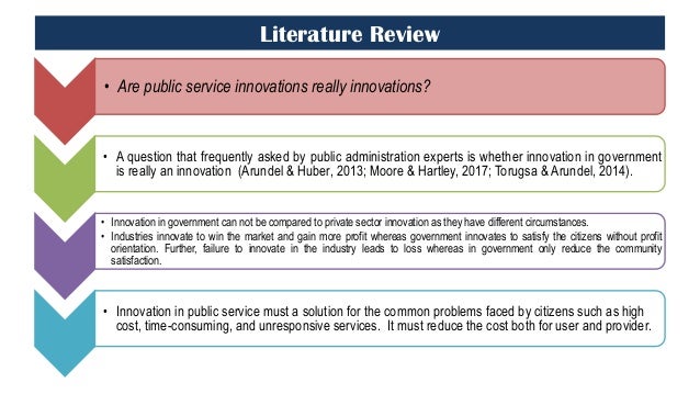 Literature review public service