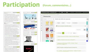 Participation (Forum, commentaires…)
 