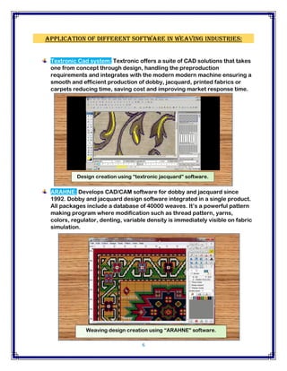 Textronics Design Different software used in textile and RMG | PDF