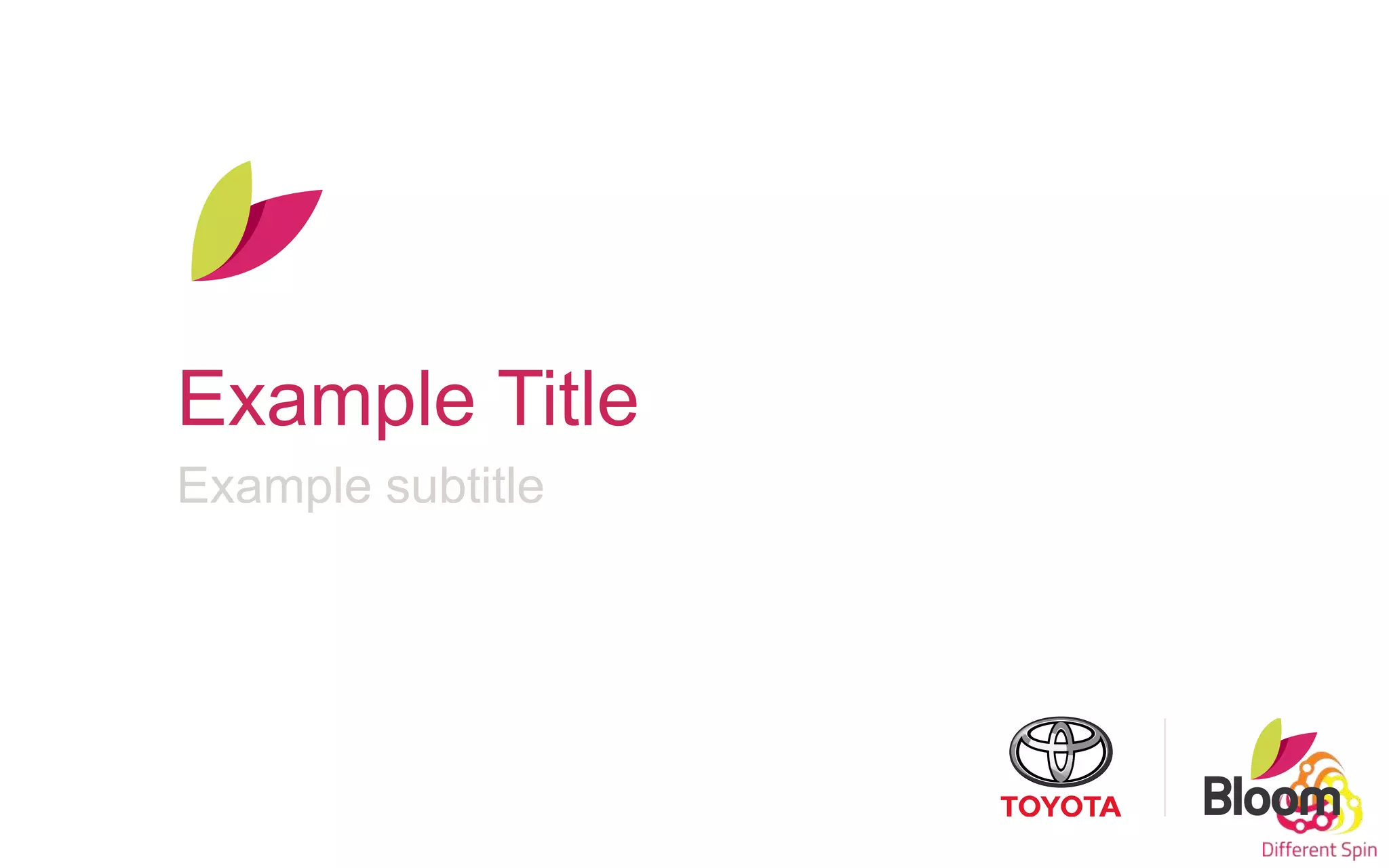 Example Title
Example subtitle
 