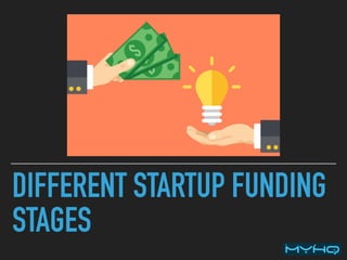DIFFERENT STARTUP FUNDING
STAGES
 