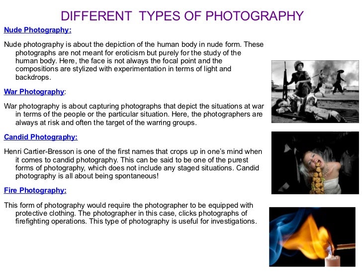 types of photography