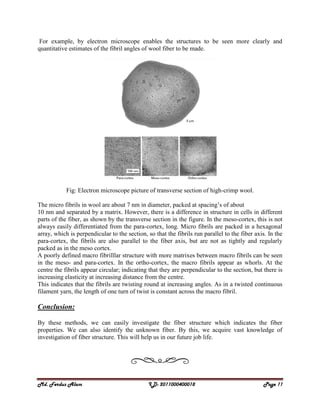 How Is Wool Measured Different technique for investigation of fiber structure.. | PDF