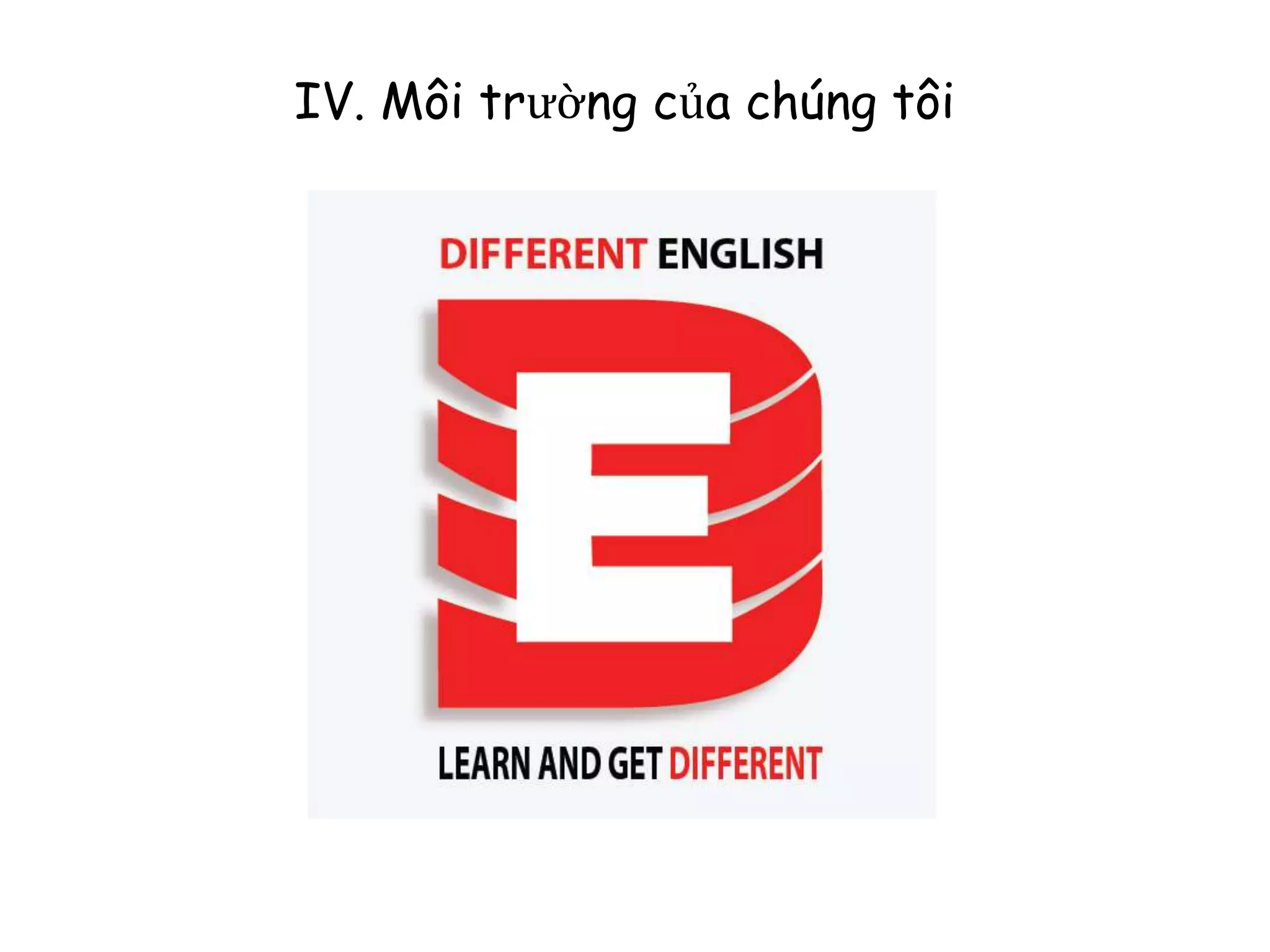 IV. Môi trường của chúng tôi
 