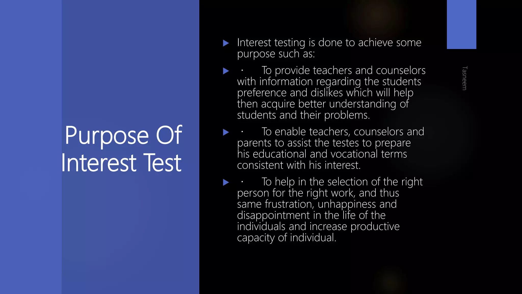 Different Type of Test for The Purpose of Counselling (https://www ...