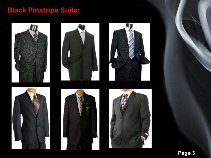 Different types mens pinstripe suits