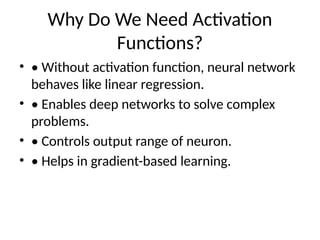 Comprehensive Overview of Activation Functions in Neural Networks for ...