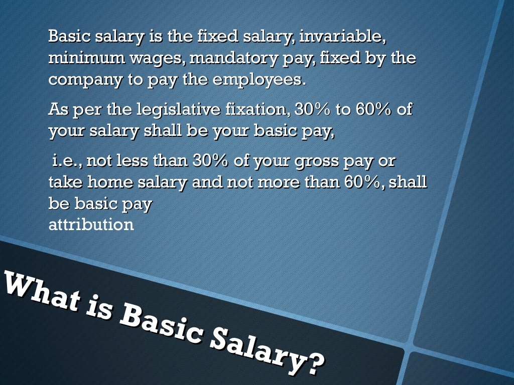Different types of allowances