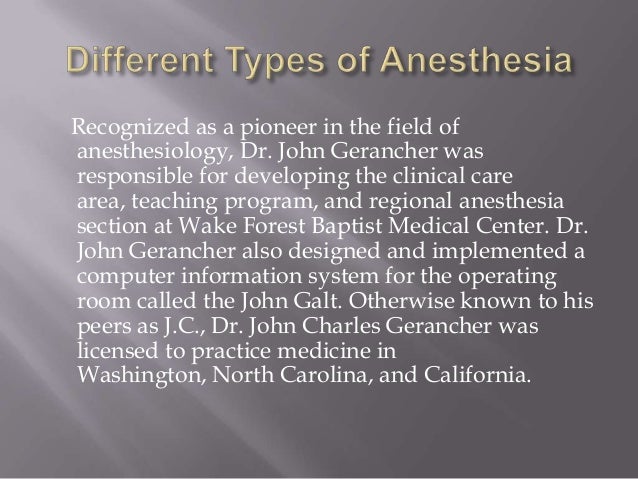 wake forest anesthesiology