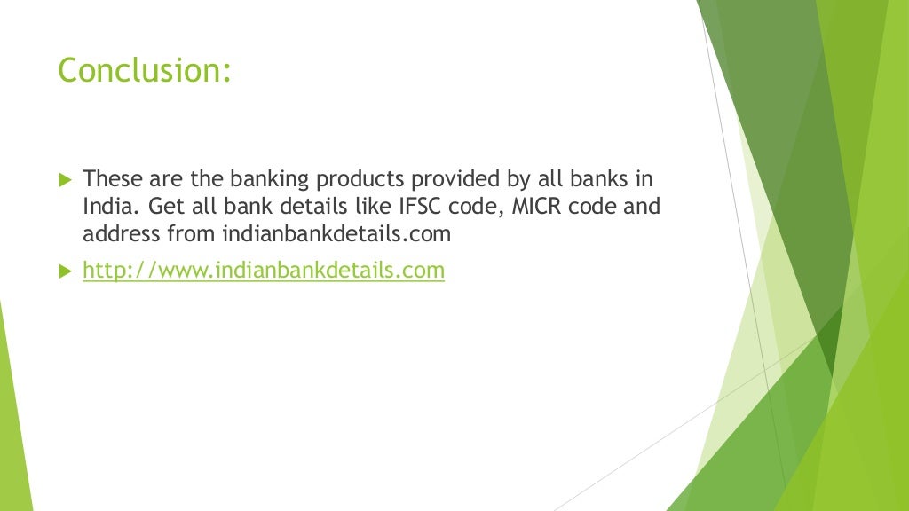 Different Types Of Banking Products
