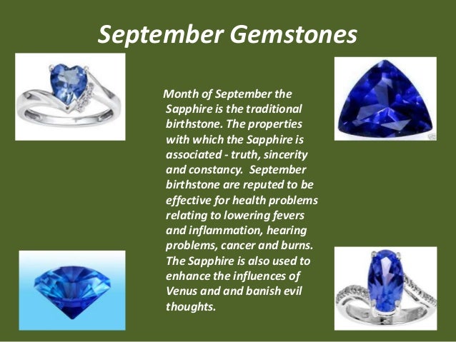 Different types of birthstone