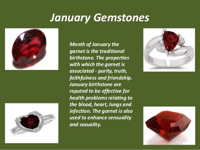 What S The Birthstone Color For January What S The Birthstone Color For January