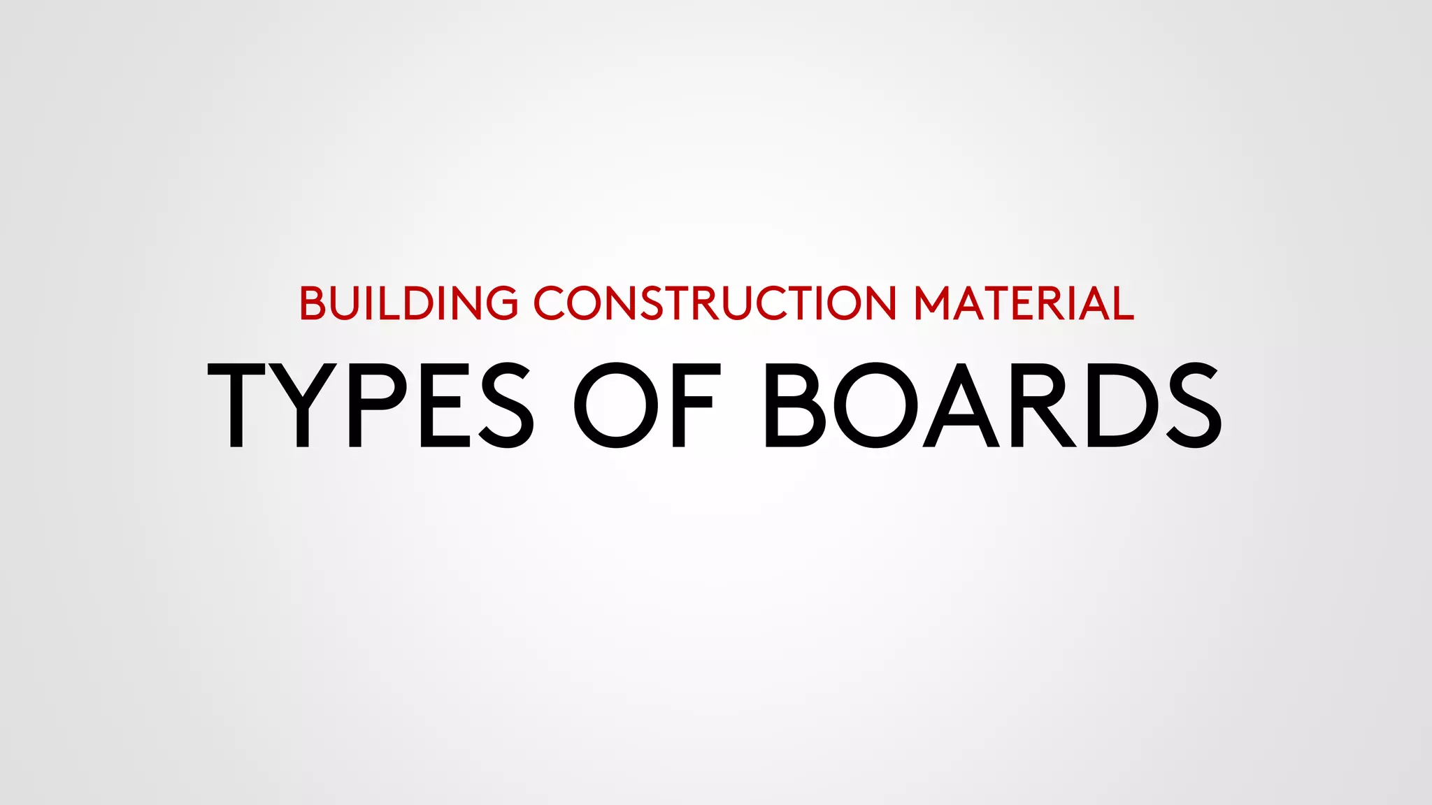 Different types of boards PPT