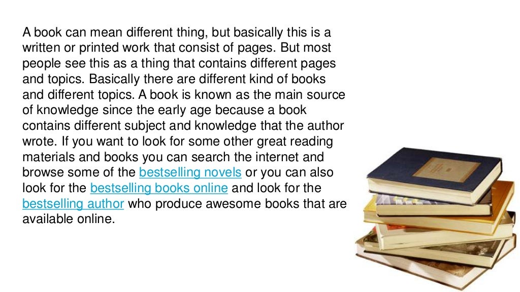 Different types of books